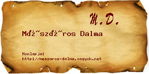 Mészáros Dalma névjegykártya